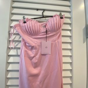 Brand new Soft pink long slit dress from Hello Molly